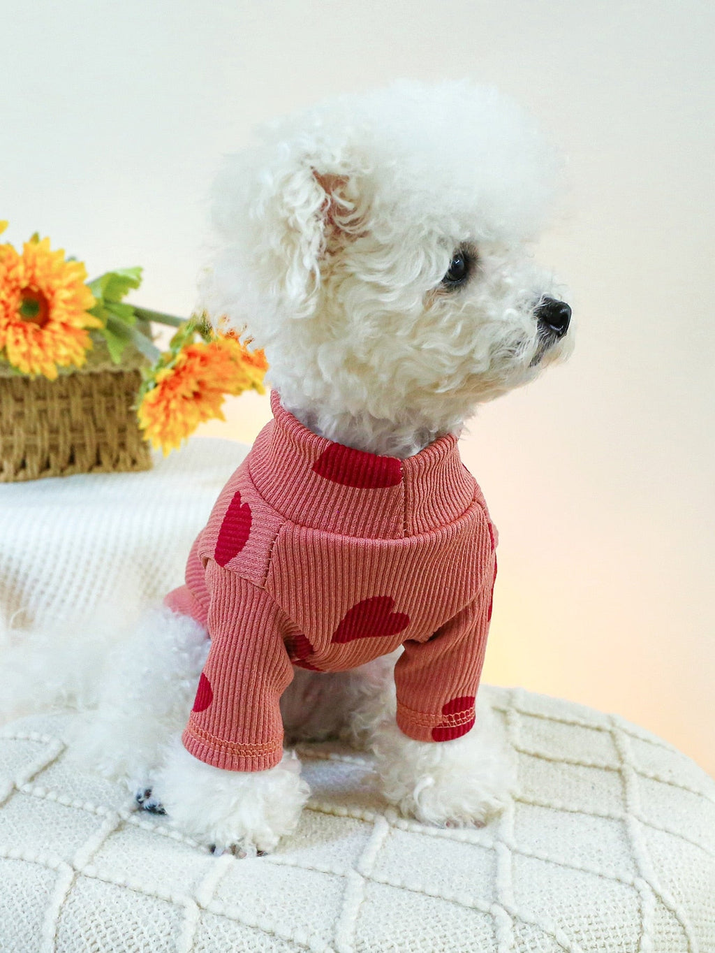1pc Pet Sweatshirt For Small/Medium Dogs & Cats, Valentine's Day Outfit