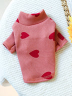 1pc Pet Sweatshirt For Small/Medium Dogs & Cats, Valentine's Day Outfit