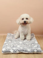 1pc Polyester Star & Heart Breathable Washable Thick Pet Bed Mat For Medium-Small Cats & Dogs, All Seasons (Teddy/Bichon Frise)