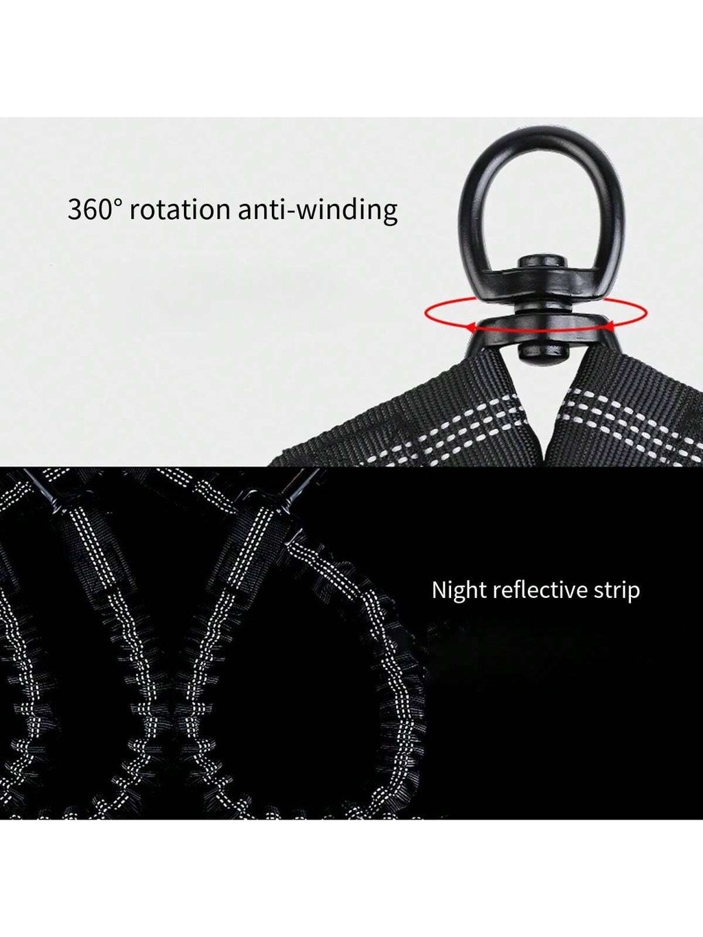 1Pc Leash 360° Swivel No Tangle Double Dog Walking & Training Leash Comfortable Shock Absorbing Reflective Bungee Lead Walk 2 Dogs With Easy