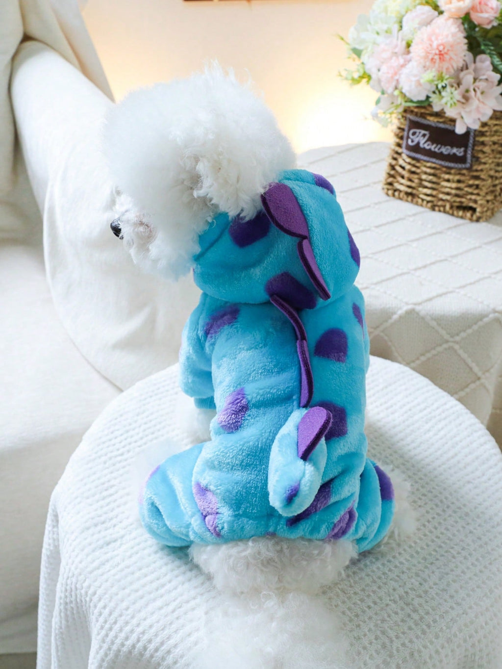 1pc Pet Clothes Universal Costume Clothing For Dogs And Cats, Cute Flower Dinosaur Transformation Costume For Small Dogs And Puppies (Chihuahua, Etc.)