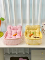 1pc Four Seasons Universal Cute Pet Bed, Cat Bed, Dog Bed, Suitable For Cats And Small Dogs Up To 6kg (Lace Color Is Shipped Randomly)