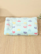 1pc Polyester Star & Heart Breathable Washable Thick Pet Bed Mat For Medium-Small Cats & Dogs, All Seasons (Teddy/Bichon Frise)
