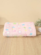 1pc Polyester Star & Heart Breathable Washable Thick Pet Bed Mat For Medium-Small Cats & Dogs, All Seasons (Teddy/Bichon Frise)