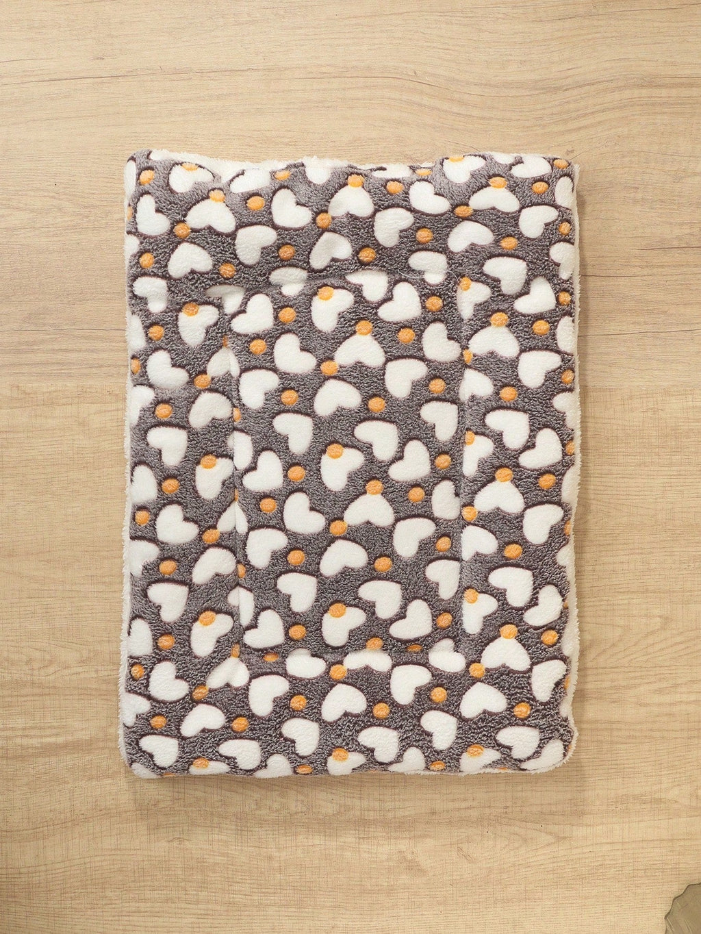 1pc Polyester Star & Heart Breathable Washable Thick Pet Bed Mat For Medium-Small Cats & Dogs, All Seasons (Teddy/Bichon Frise)