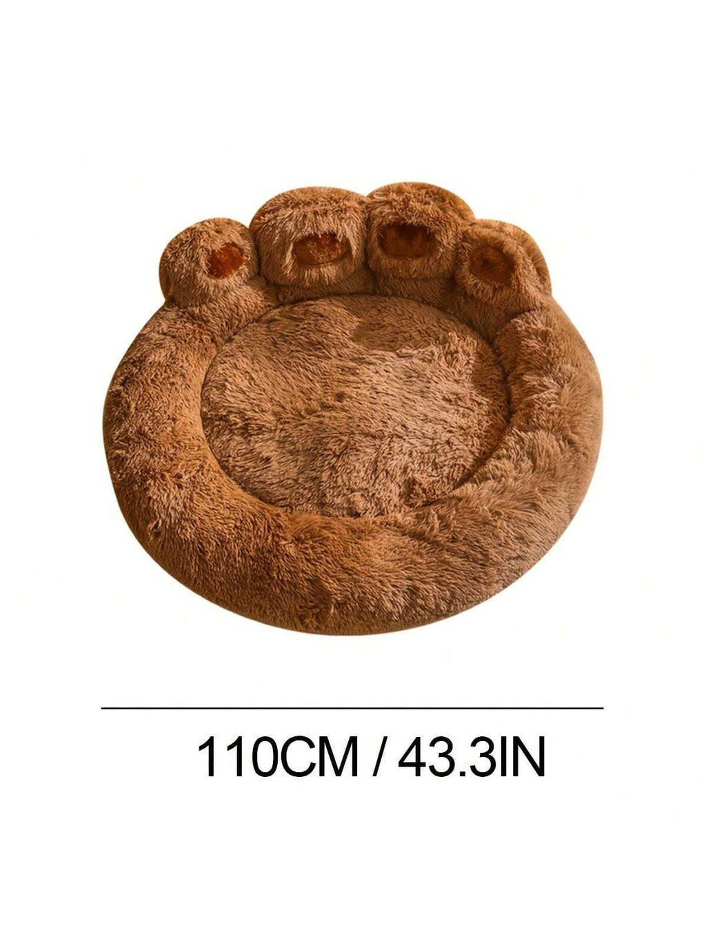 27in  35in  43in  Calming Dog Beds For Large Dogs, Faux Fur Donut Cuddler Dog Bed, Round Fluffy Pillow, Washable Pet Bed For Dogs