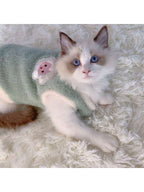 Pet Clothes, Cat Clothes, Autumn/Winter Cat Vest, Warm & Cute Plush Cat Outfit