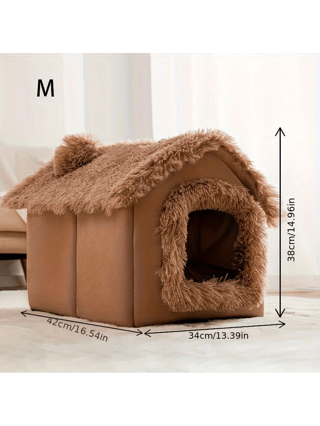 FYHOMORUP 1pc, Cozy Pet House, Soft Warm Bed For Small Dogs And Cats, Detachable And Washable, Four Seasons General, Pet Supplies