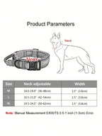 Tactical Dog Collar With Handle - Heavy Duty Collar For Medium And Large Dogs - Provides Ultimate Control And Comfort