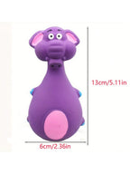 Dog Voice-Activated Latex Cute Cartoon Toys, Chew & Bite Resistant Latex Toys