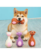 Dog Voice-Activated Latex Cute Cartoon Toys, Chew & Bite Resistant Latex Toys