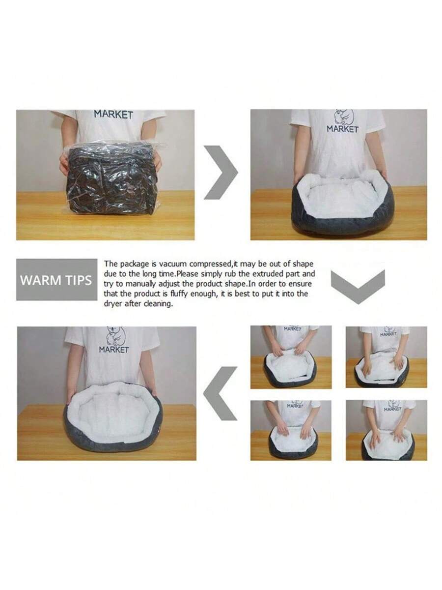 Dog Bed Cat Bed Pet Beds With Thickened PP Cotton Dog Cave Bed And SofaSuitable For Small Puppy Cat Bed