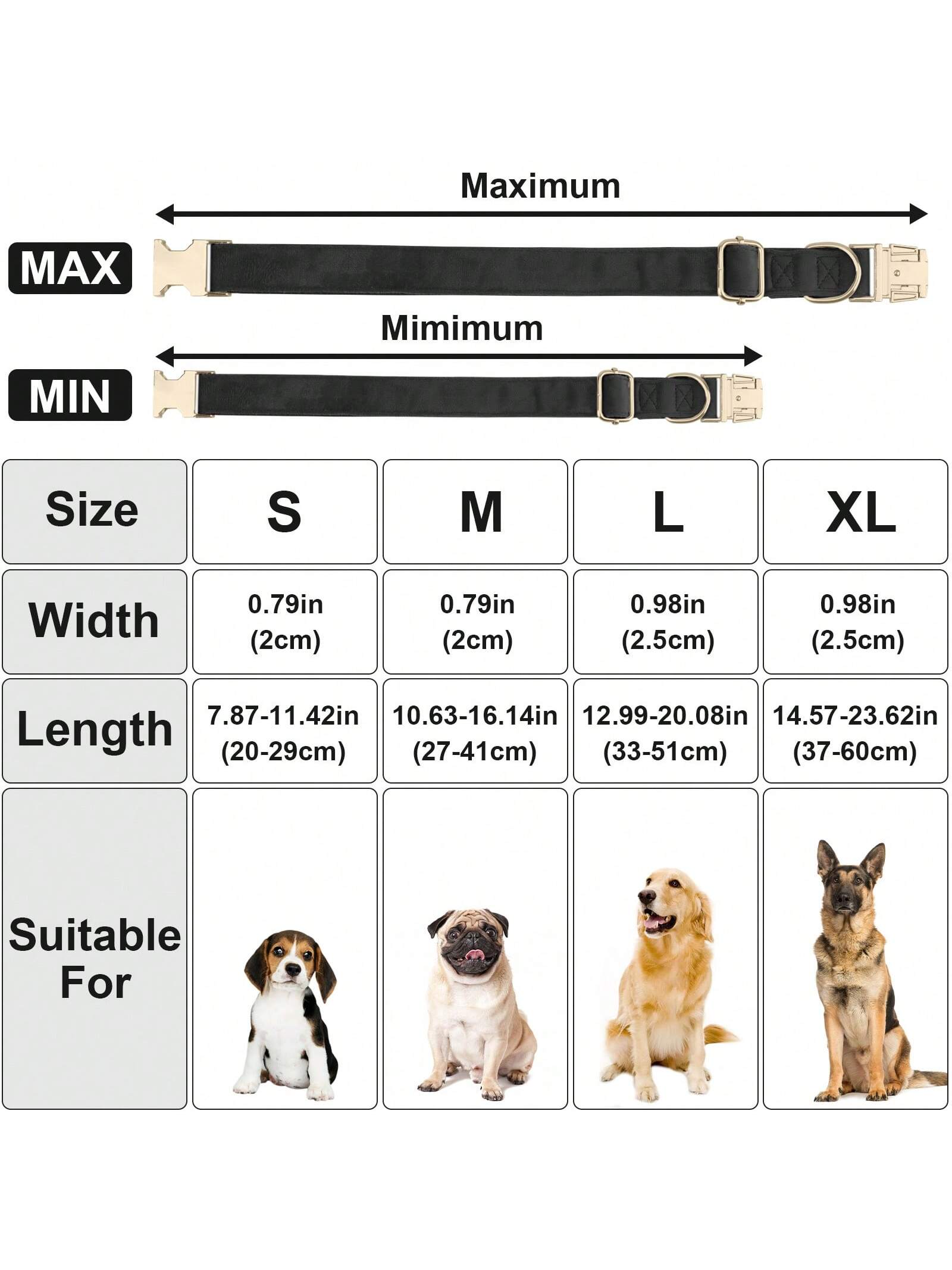 Soft Velvet Dog Collar, Heavy Duty Dog Collar With Quick Release Metal Buckle, Suitable For Small, Medium And Large Dogs, Can Be Gift For Your Pet