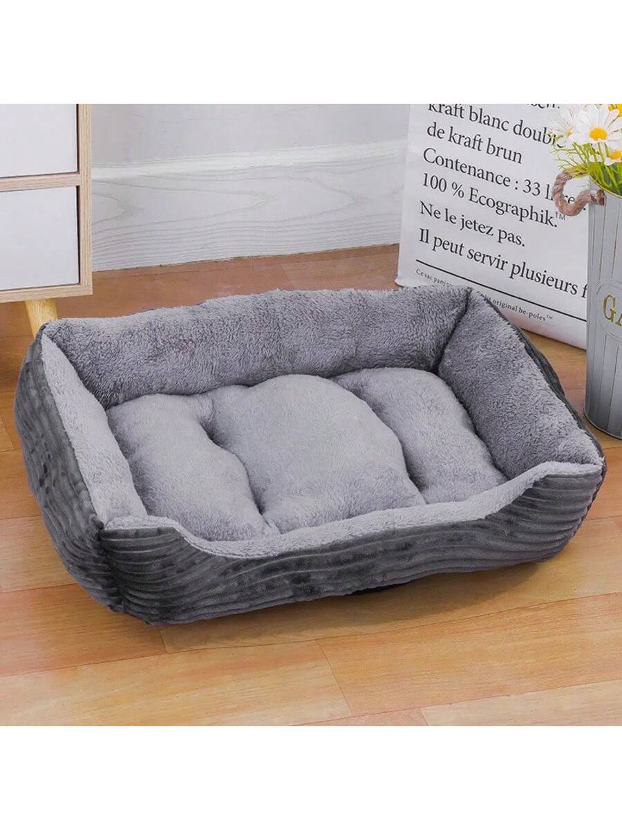 Color Square Winter Soft Warm House Dog Bed Dog Waterproof Bed Pet Bed Large Medium Small Dog House