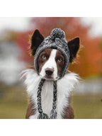 Winter Warm Dog Hats Windproof Knitting French Bulldog Hat For Dogs Chihuahua Hat Fluffy Ball Pet Hat Puppy Accessories