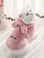 Autumn And Winter Casual Warm Hooded Pet Sweatshirt