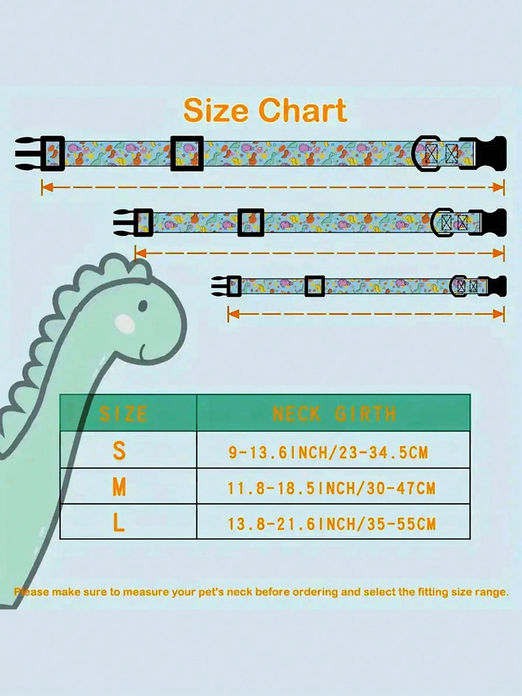 1pc Pet Collar With Animal/Dinosaur Prints And Pendants, Adjustable Twill Fabric Collar For Dogs And Cats.