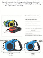 1pc Retractable Dog Leash, Portable Pet Leash Adjustable Nylon Extending Lead For Small Medium Large Dogs