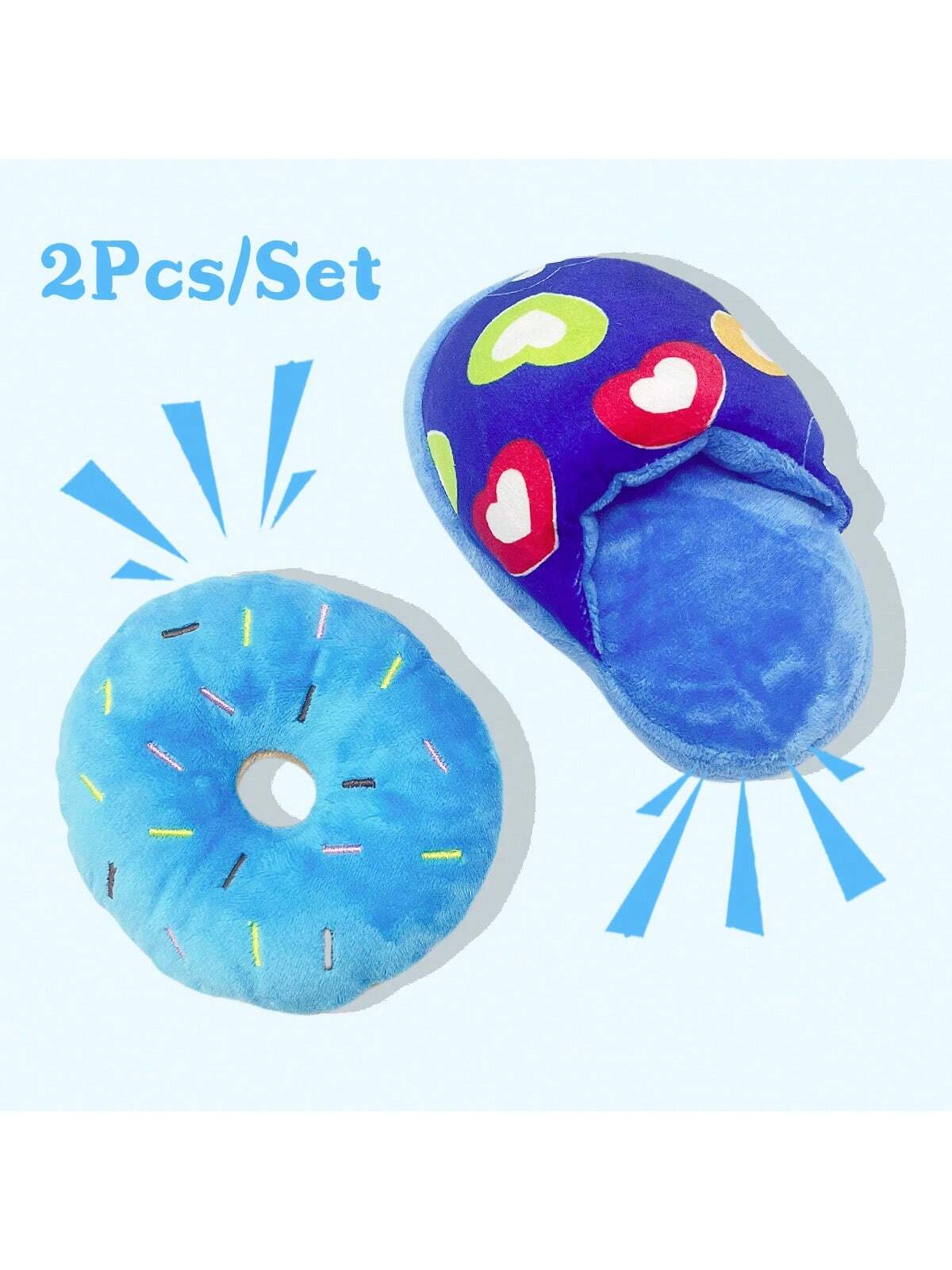 4Pcs/Set Puppy Squeaky Dog Toys Set Plush Puppies,Cute Chew Pets Dog Toy With Squeakers For Small Dogs Playtime, Small To Medium Dog Plush Toys