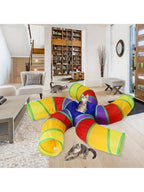Foldable Cat Tunnel Toy, Let Your Feline Friends Play To Their Heart's Content