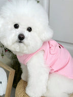 Spring/Summer New Pet Dog/Cat Clothes, Waffle Pattern Harness Vest Suitable For Medium And Small Dogs And Cats