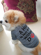 2pcs Dog Clothes Summer Lightweight Cute Breathable Small Dog Vest T-Shirt Suit, For Small/Medium Breeds