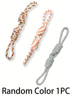 [1pc Durable Dog Toy] 1pc Durable Braided Rope Dog Toy | Interactive Chew And Tug Play, All-Breed Friendly | Random Color Design, Large Breeds, Puppy Toys