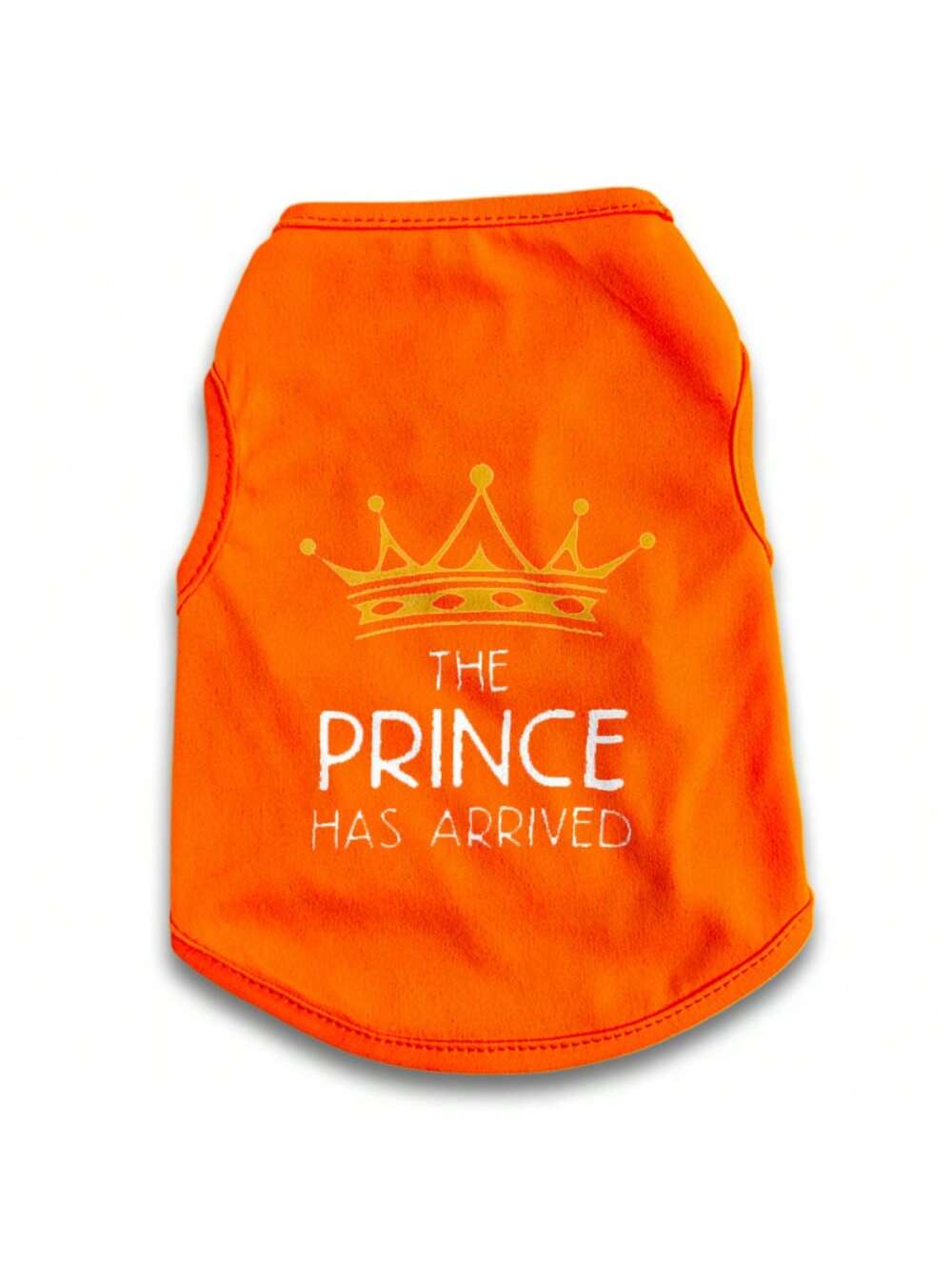Dog Clothes Pet "The Prince Has Arrived" Printed Dog Vest, Dog Shirt Boy Girl Soft Dog T-Shirt Vest Outfit Apparel, Cats Puppy Dogs