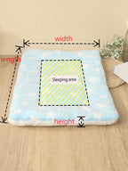 1pc Polyester Star & Heart Breathable Washable Thick Pet Bed Mat For Medium-Small Cats & Dogs, All Seasons (Teddy/Bichon Frise)