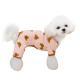Dog Pajamas Soft Cute Contrast Color Bear Pattern Four-Legged Pullover Dog Sweatshirts