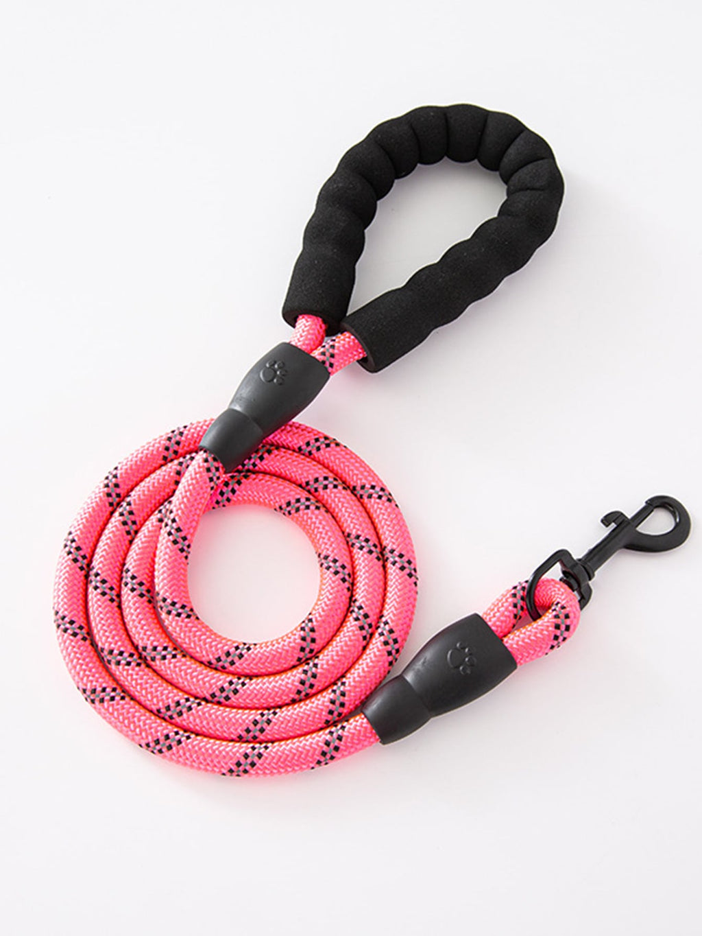 Reflective Nylon Pet Leash, Durable Anti-Pulling Dog Walking Lead Rope With Foam Handle, Comfortable & Sturdy