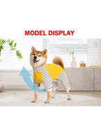 XL-8XL Large Dog Clothes Stripe Turtleneck Dog Jumpsuit Warm Plush Lined Dog Pajamas  For Medium Large Dogs Pet Pitbull