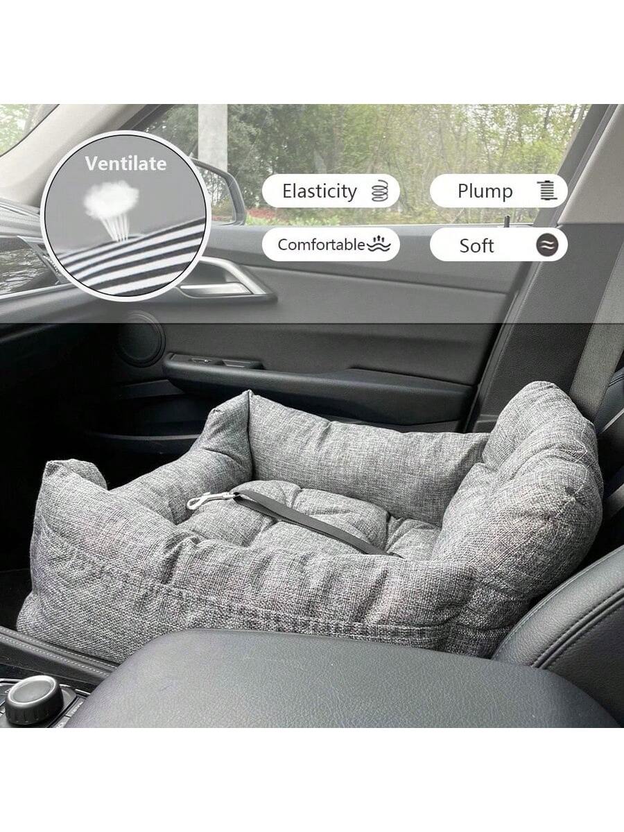 Dog Booster Seat Dog Car Seat For Small Medium Dogs  To 35lb, Travel Carrier Booster Bed, Black