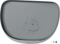 DownyPaws Cat Food Mats for Floors Waterproof, BPA Free Silicone Pet Feeding Mat, Non-Slip Pet Food Mat with High Raised Edge, Cat Placemat for Messy Drinkers, 18"×12.5", Gray
