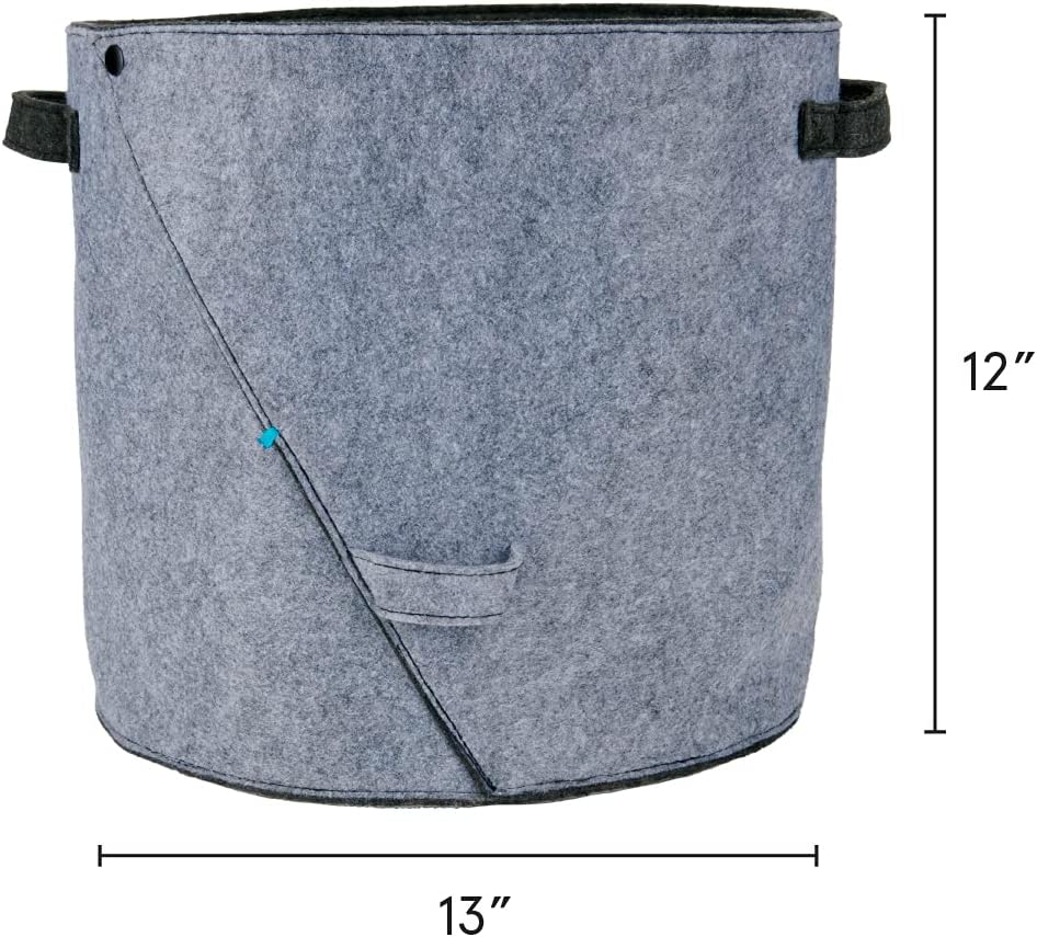 Barkbox – Felt Storage Bin for Dog Toys – Long Lasting Pet Supplies Container – Dog Home Decor Organizer for Tennis Balls, Squeaker Toys, Leashes, Collars and More – Standard Size 12” x 13”