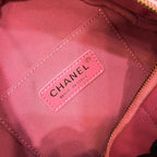 Chanel lambskin diamond cut Pink bag