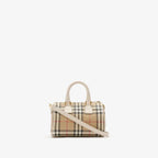 BURBERRY Mini Check Bowling Bag