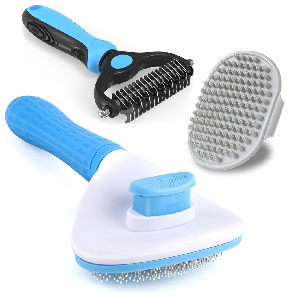 Happy Hush™ Pet Hair Remover Brush | Dog Deshedding Grooming Tool for Shedding Control