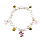 3pcs Pearl Necklace For Pets Halloween Decoration Cat Necklace Puppy Dog Bell Neck Ornament